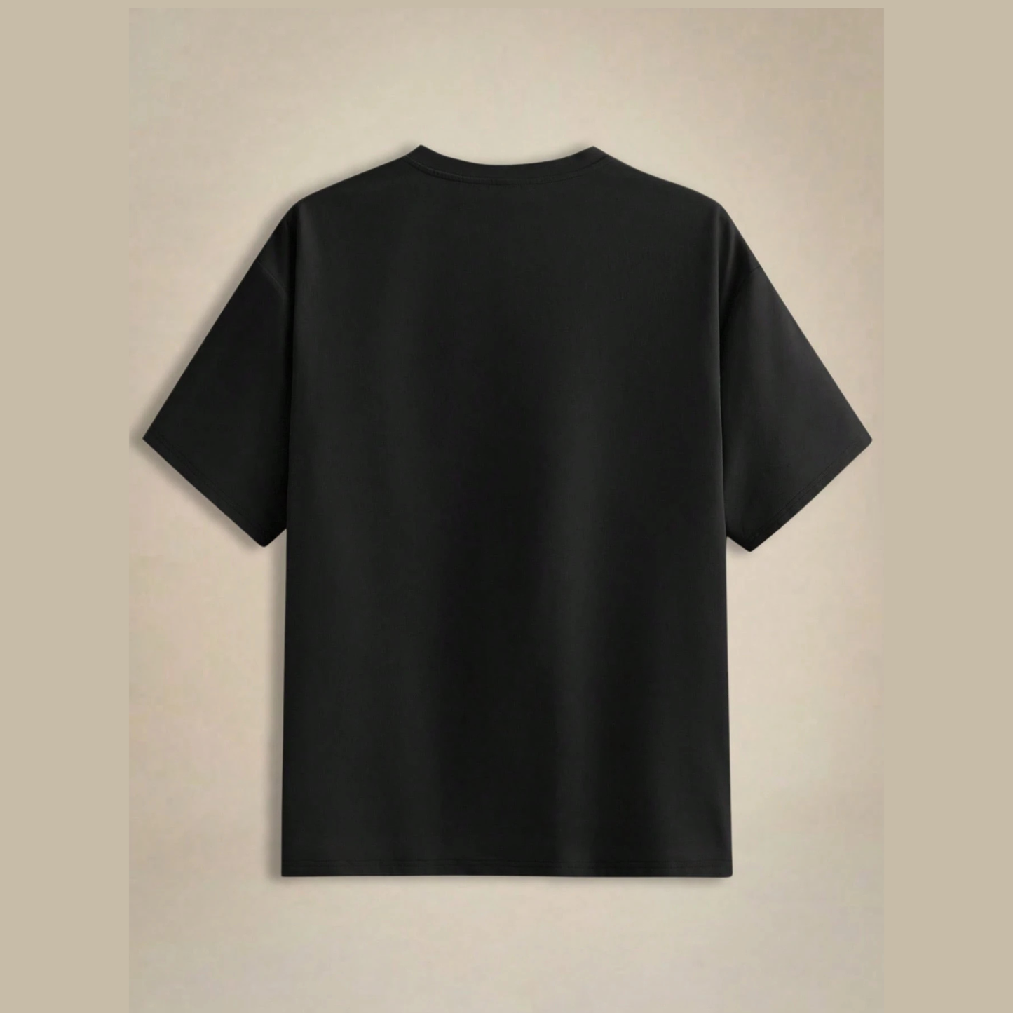 Oversized Short-Sleeve T-Shirt - Black