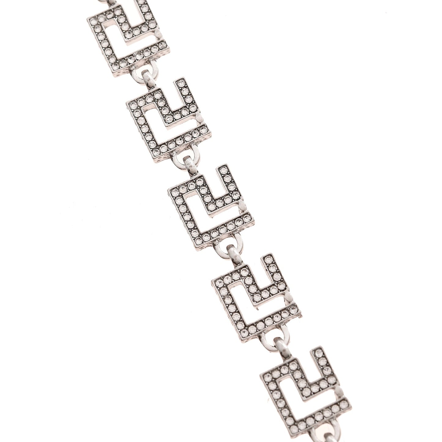 Luxury Geometric Link Bracelet – Gold & Silver | Imported Jewelry
