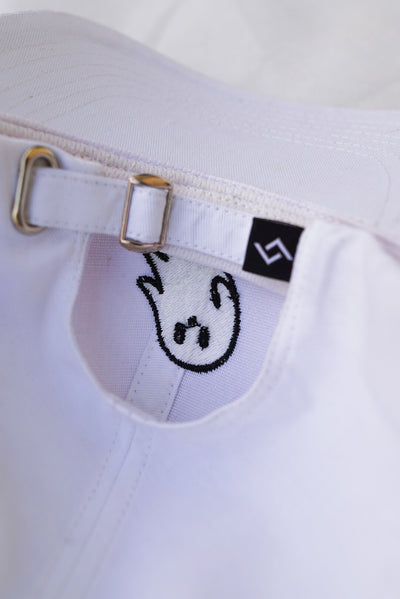 White Ghost Embroidered Cap