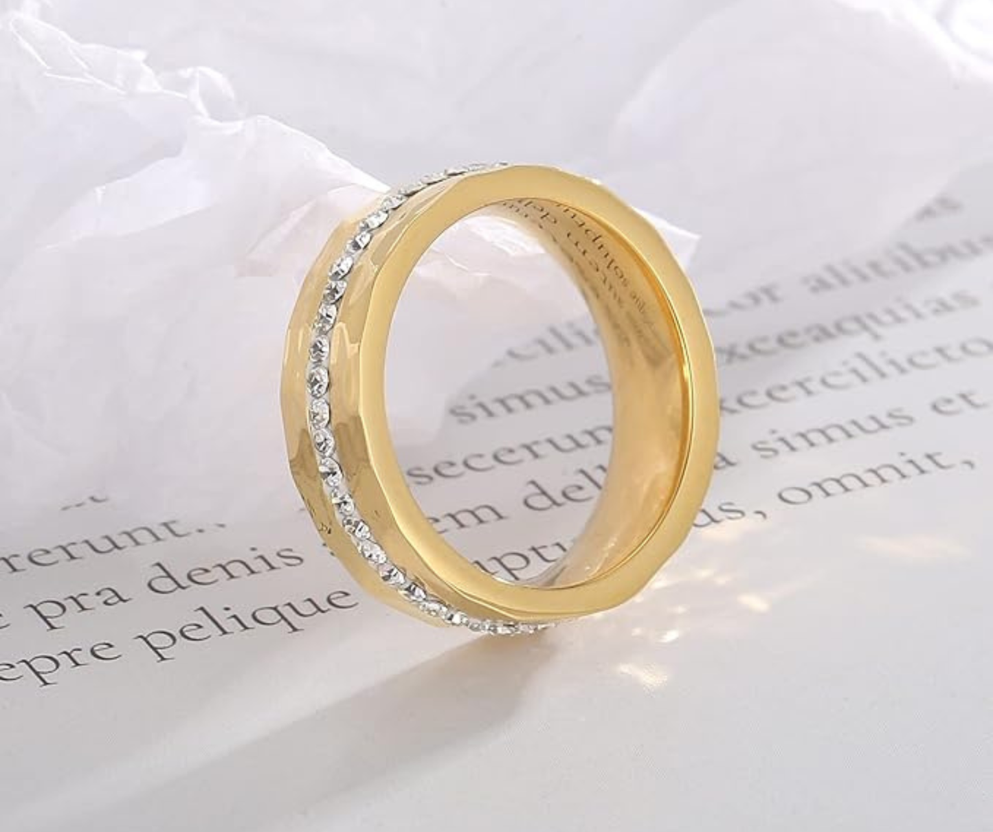 Classic Gold-Toned Couple Ring Set