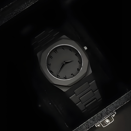 Black Aura Arabic Dial Watch