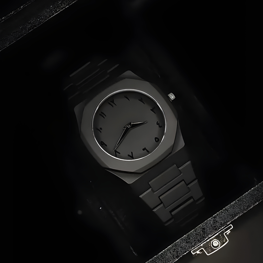 Black Aura Arabic Dial Watch