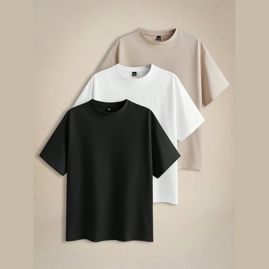 Oversized Short-Sleeve T-Shirt - Multi-Color Pack