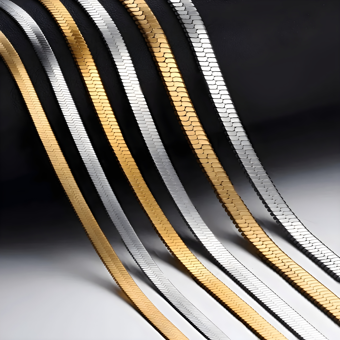 Stainless Steel Snake Chain Necklace - Gold & Silver Options