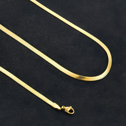 Stainless Steel Snake Chain Necklace - Gold & Silver Options