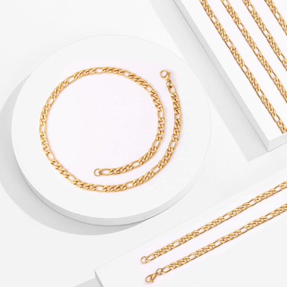 Tone Figaro Chain - Titanium Steel, Adjustable Fit