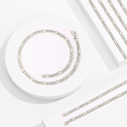 Tone Figaro Chain - Titanium Steel, Adjustable Fit