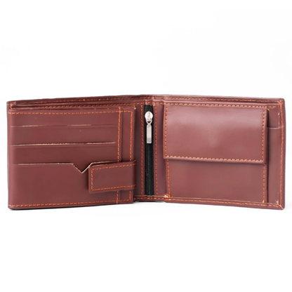 Men Bifold Wallet - Genuine Leather Purse
