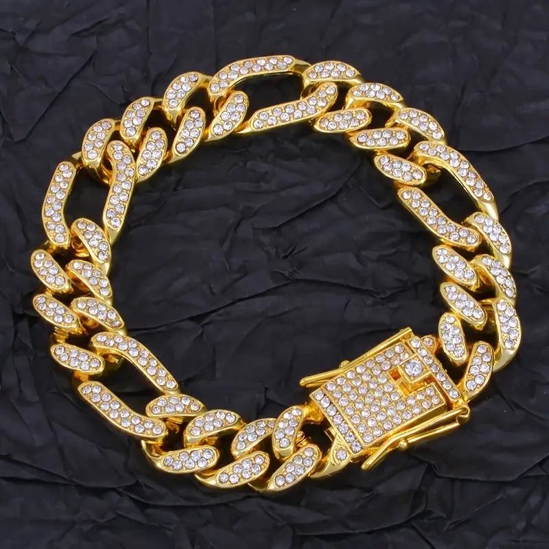 Men - Iced Cuban Link Bracelet  |  Vogue Vault PK