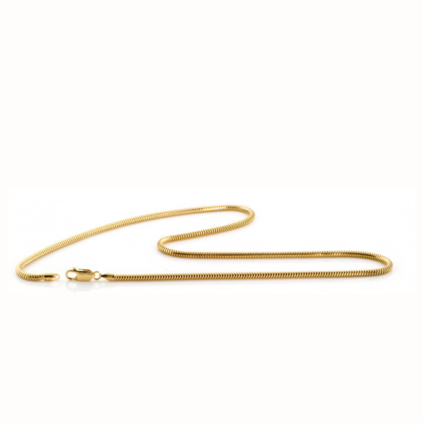 Silver & Gold Snake Chain Necklace - 18 Inch Sterling Silver/Gold-Filled