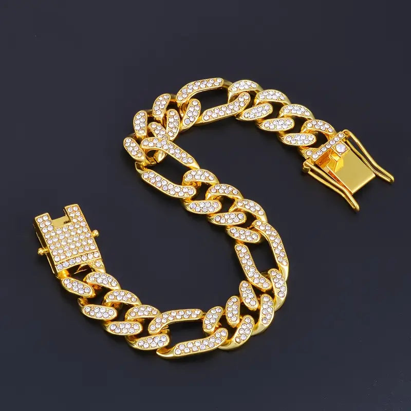 Men - Iced Cuban Link Bracelet  |  Vogue Vault PK