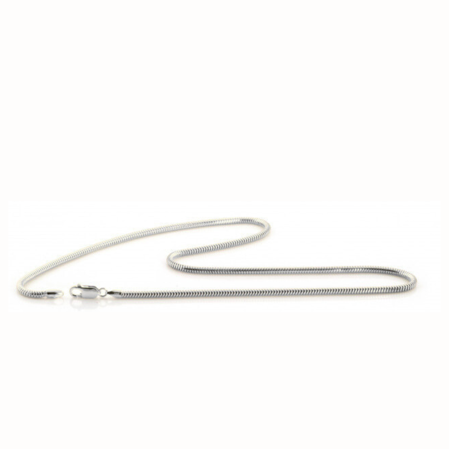 Silver & Gold Snake Chain Necklace - 18 Inch Sterling Silver/Gold-Filled