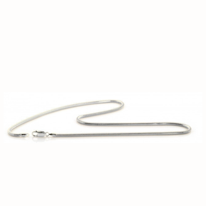 Silver & Gold Snake Chain Necklace - 18 Inch Sterling Silver/Gold-Filled