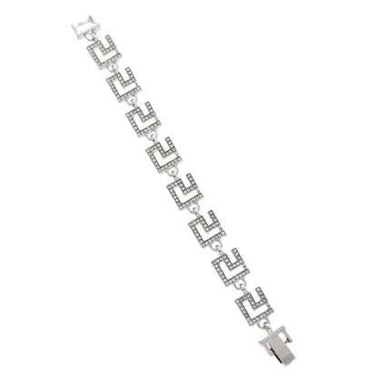 Luxury Geometric Link Bracelet – Gold & Silver | Imported Jewelry