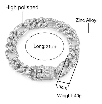 Men - Iced Cuban Link Bracelet