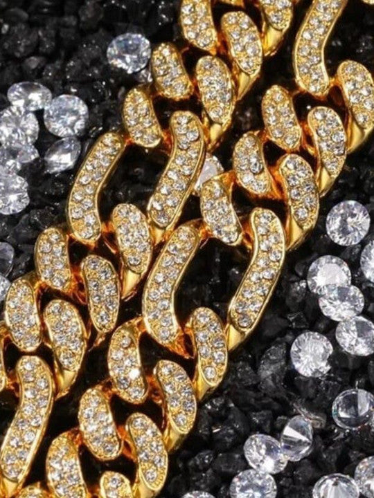 Men - Iced Cuban Link Bracelet  |  Vogue Vault PK