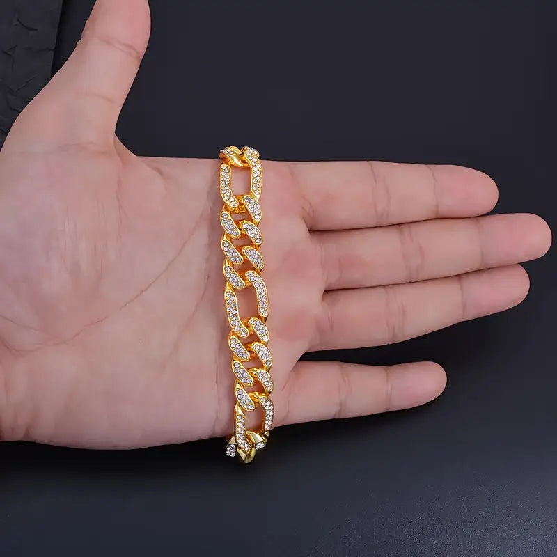 Men - Iced Cuban Link Bracelet  |  Vogue Vault PK