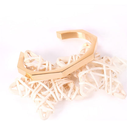 Modern Hexagon Cuff Bracelet