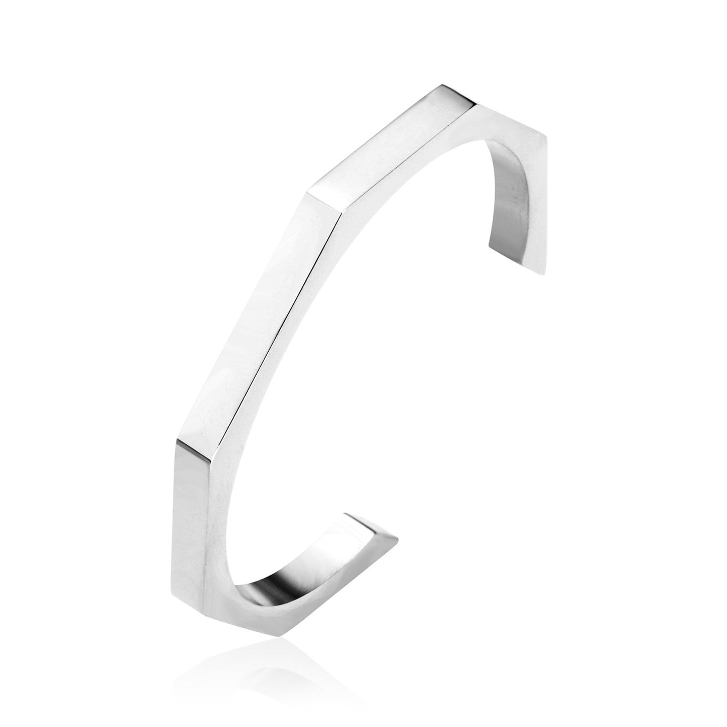 Modern Hexagon Cuff Bracelet