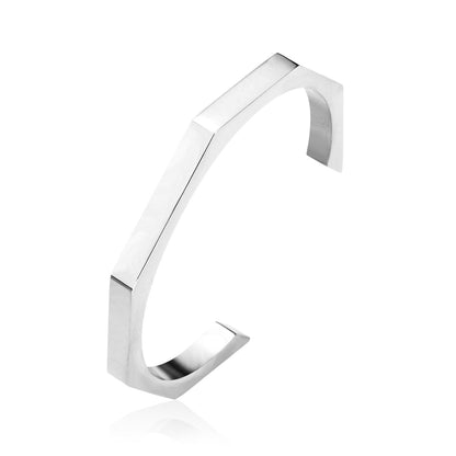 Modern Hexagon Cuff Bracelet