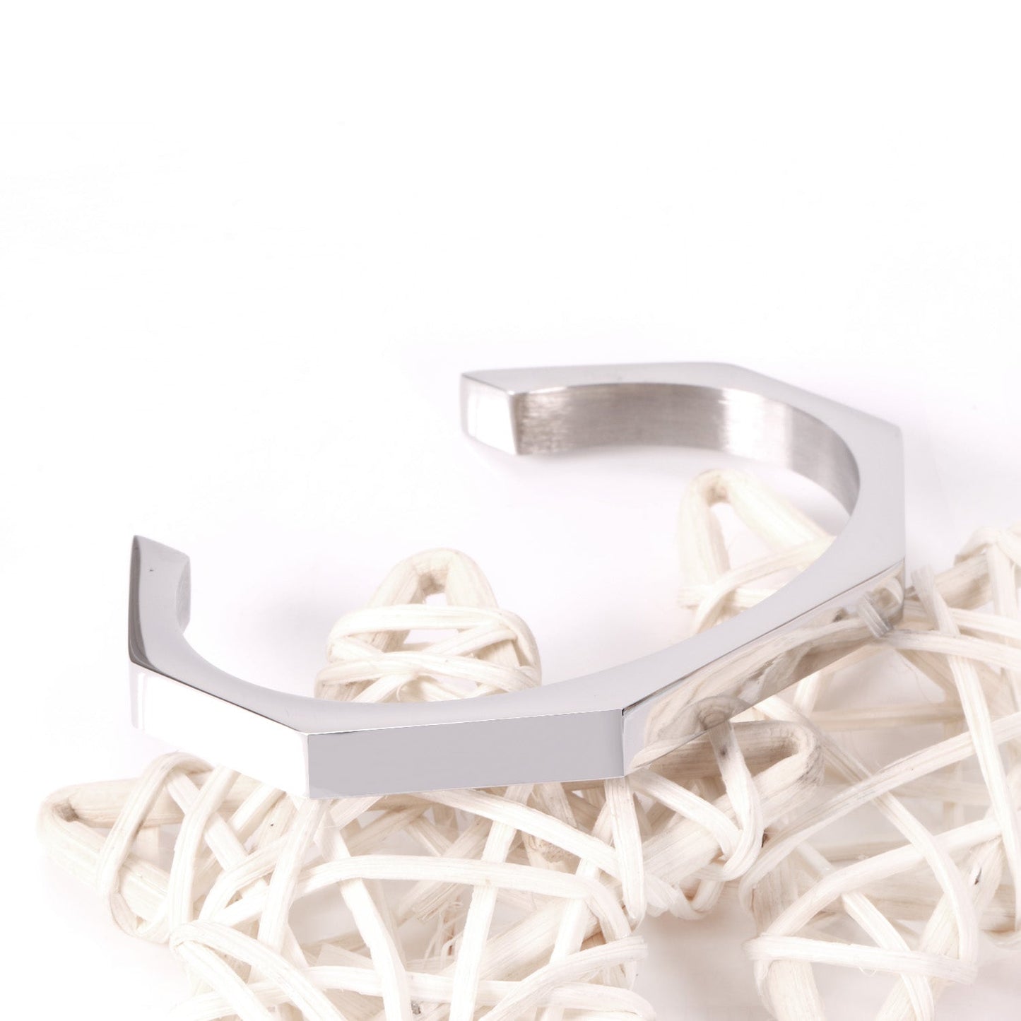 Modern Hexagon Cuff Bracelet