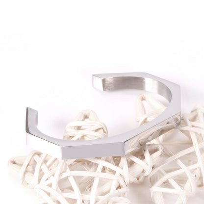Modern Hexagon Cuff Bracelet
