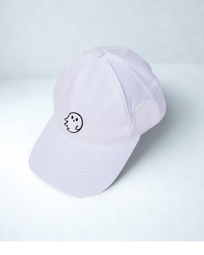 White Ghost Embroidered Cap
